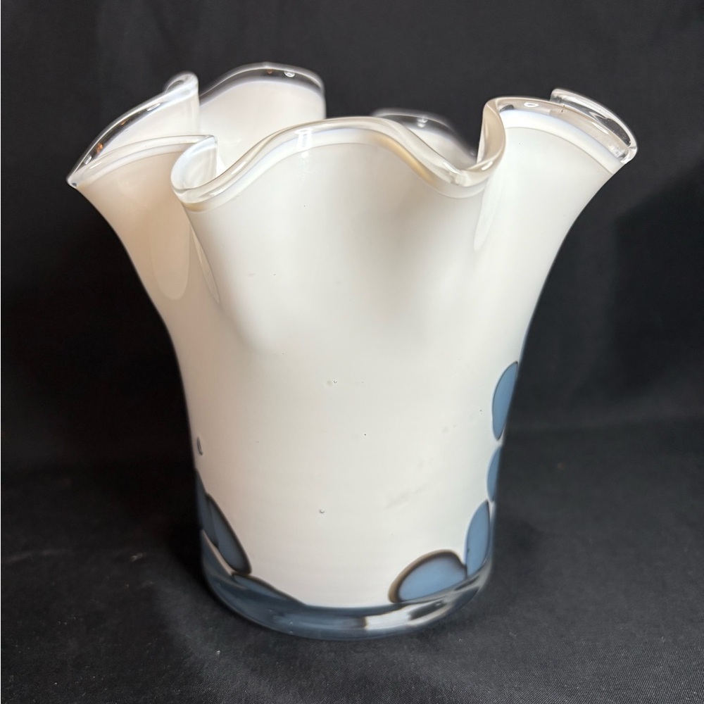 Zorza Art Glass,candle/handkerchief vase - Picture 3 of 7